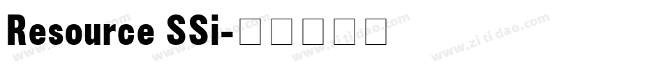 Resource SSi字体转换